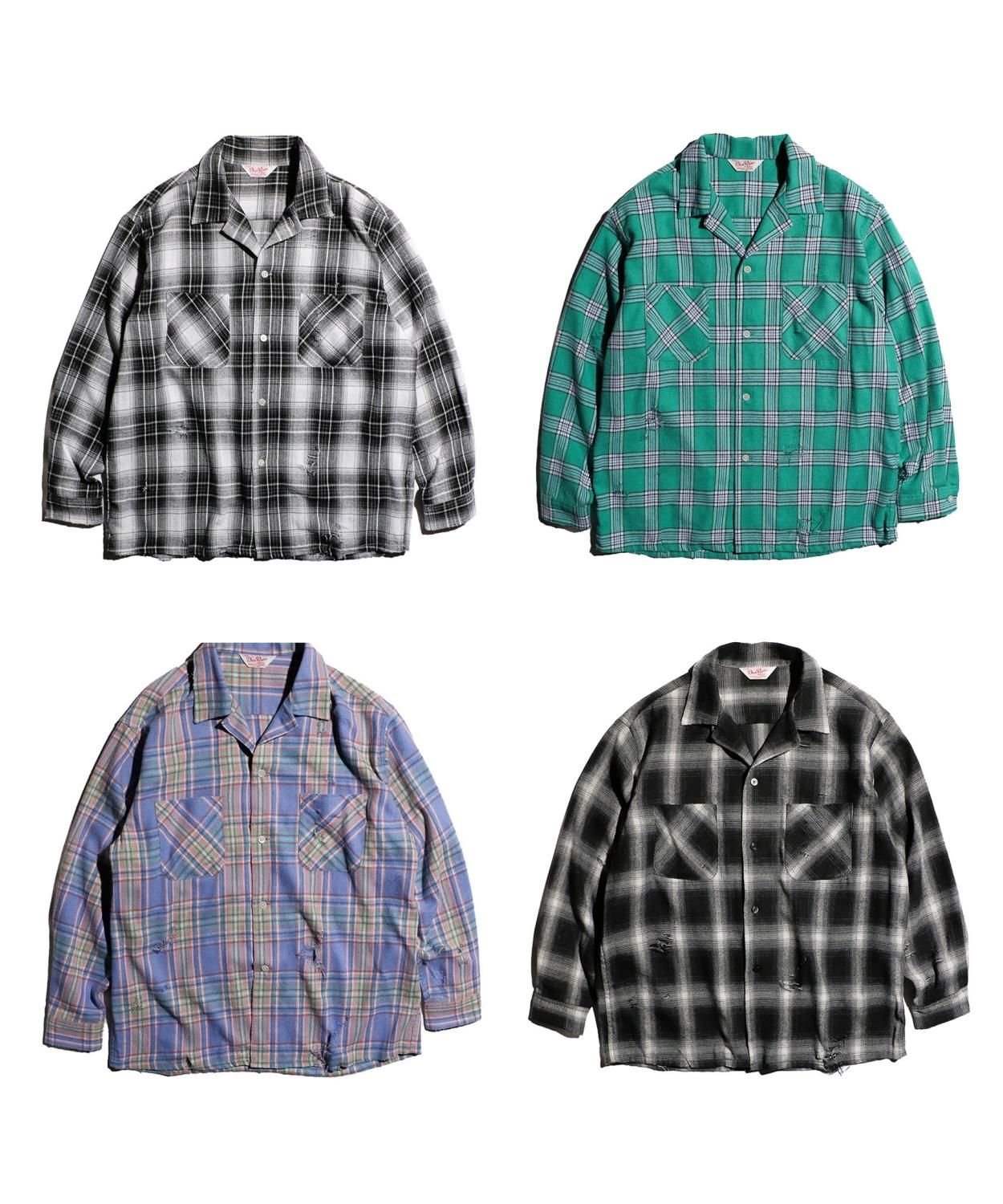 DAN RIVER / DAMAGED CHECK SHIRT