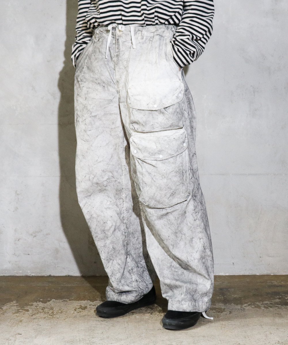 TEN C / WIDE CARGO PANTS DUST DYED (TC-P1409)