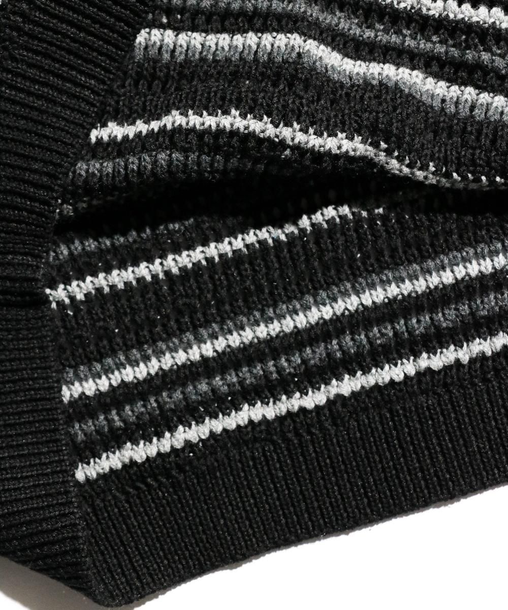 SandWaterr / RESEARCHED KNIT POLO SS COTTON LINEN MIX YARN