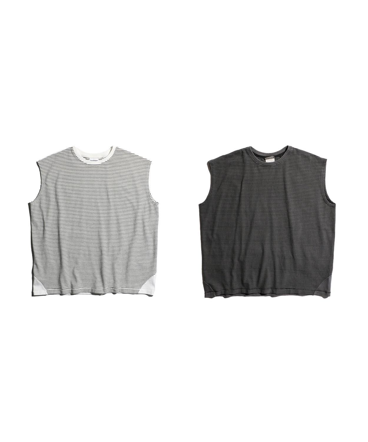 SandWaterr / ORGANIZED TEE NS 9OZ COTTON JERSEY BORDER(SW-C0216)