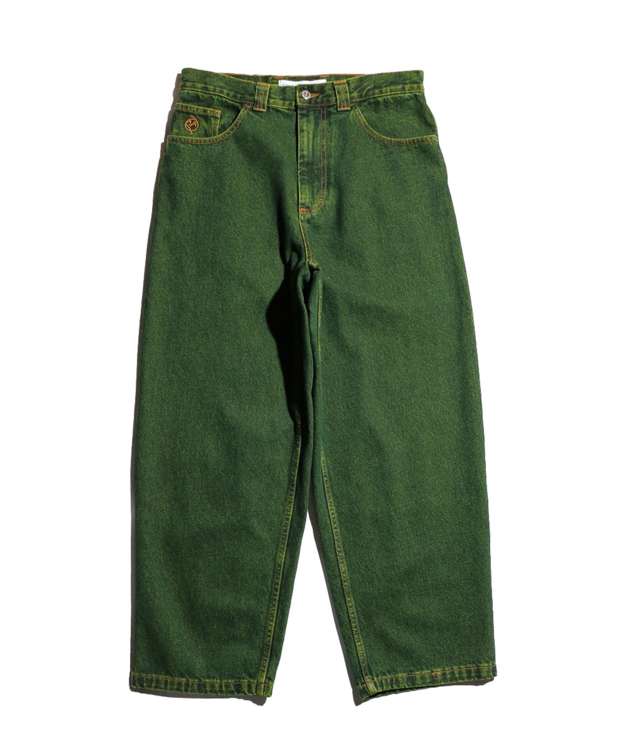 Polar Skate Co. / BIG BOY PANTS CHARTREUSE / BLUE -BLACK LINE-