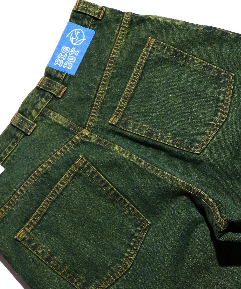 Polar Skate Co. / BIG BOY PANTS CHARTREUSE / BLUE -BLACK LINE-