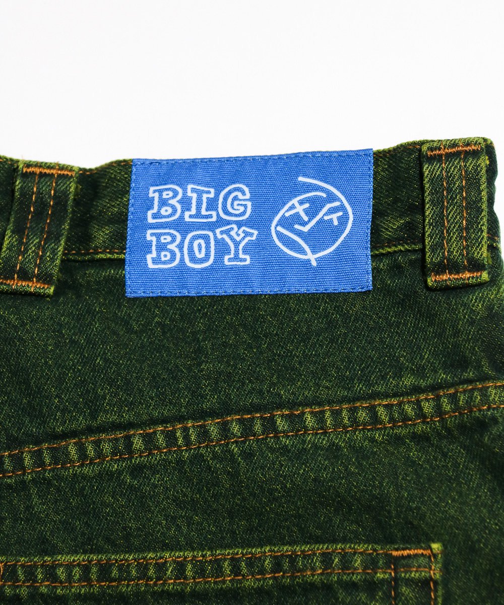 Polar Skate Co. / BIG BOY PANTS CHARTREUSE / BLUE -BLACK LINE-