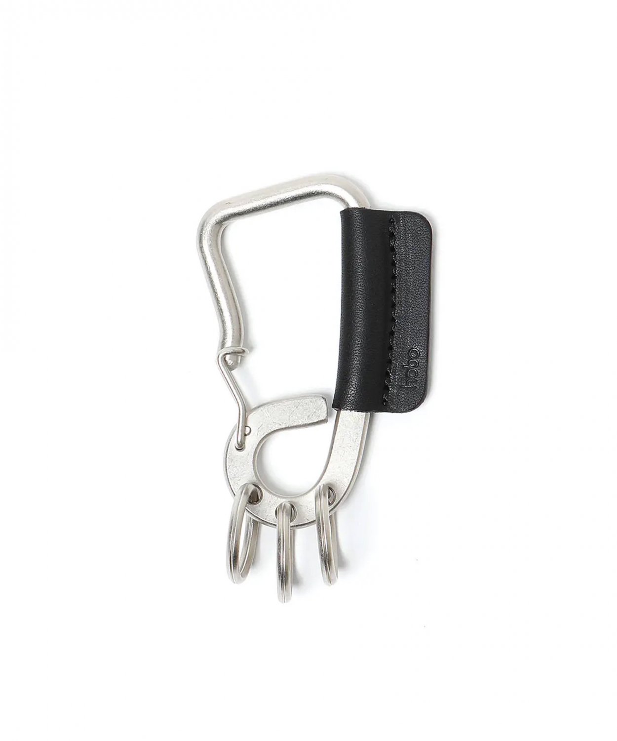 HOBO / CARABINER KEY RING L with COW LEATHER
