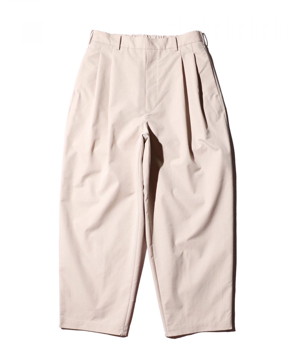 bukht / 2TUCK WIDE TAPERED TROUSERS