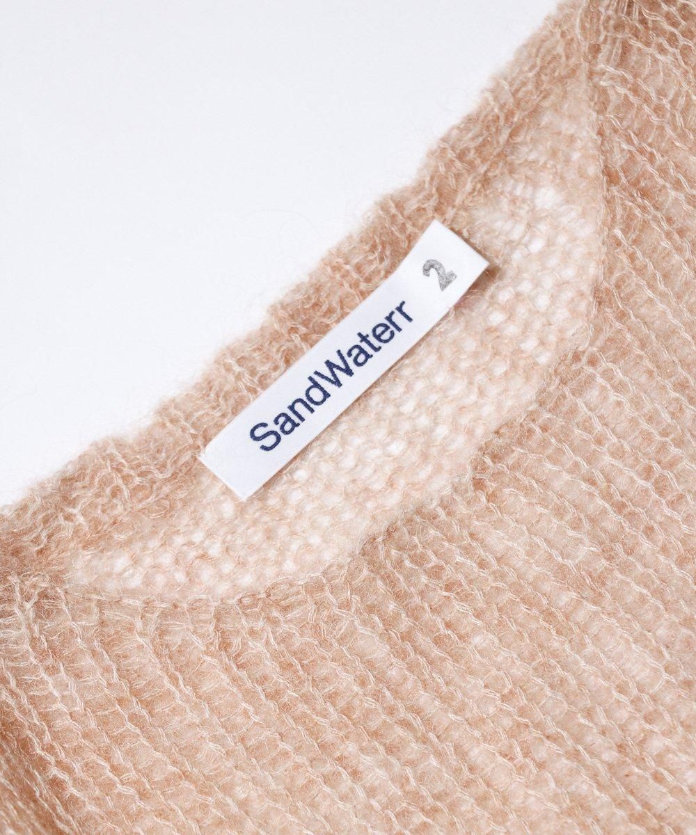SandWaterr / RESEARCHED BOAT NECK SWEATER / MOHAIR MIX YARN