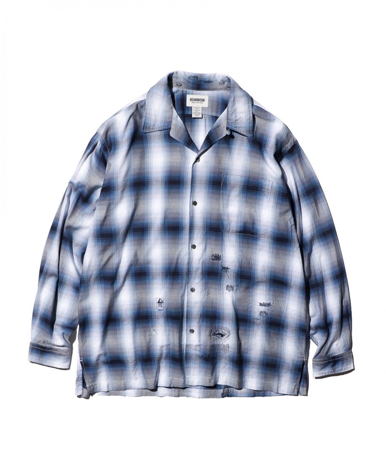 BOWWOW / RAYON CHECK SHIRTS REPAIRED BW242-RCSR