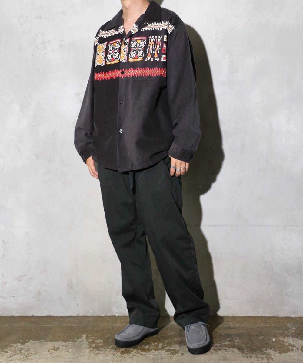 TOWNCRAFT / 50S CORDUROY SHIRTS NATIVE PATTERN