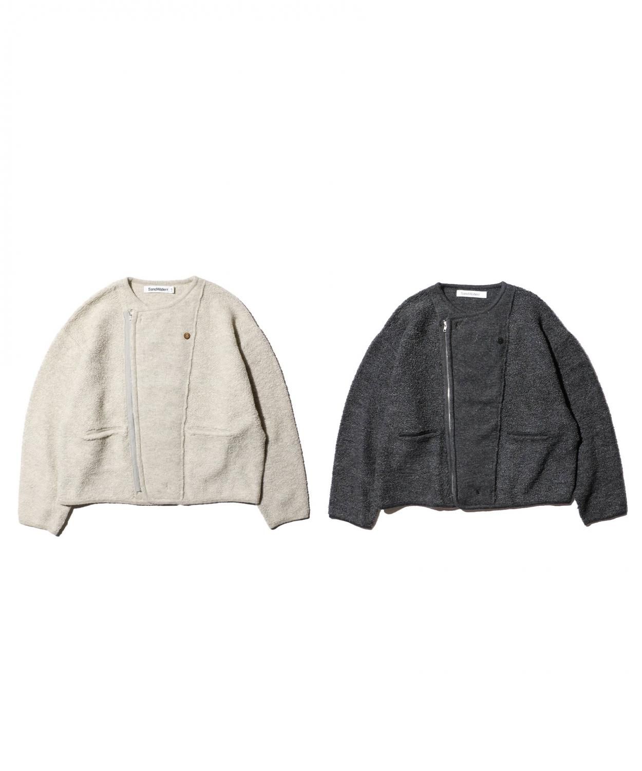 SandWaterr / RESEARCHED CARDIGAN / LAMBS WOOL YARN (SW-K0301)