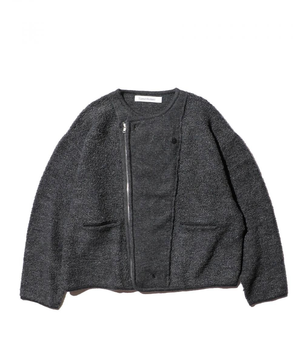 SandWaterr / RESEARCHED CARDIGAN / LAMBS WOOL YARN (SW-K0301)