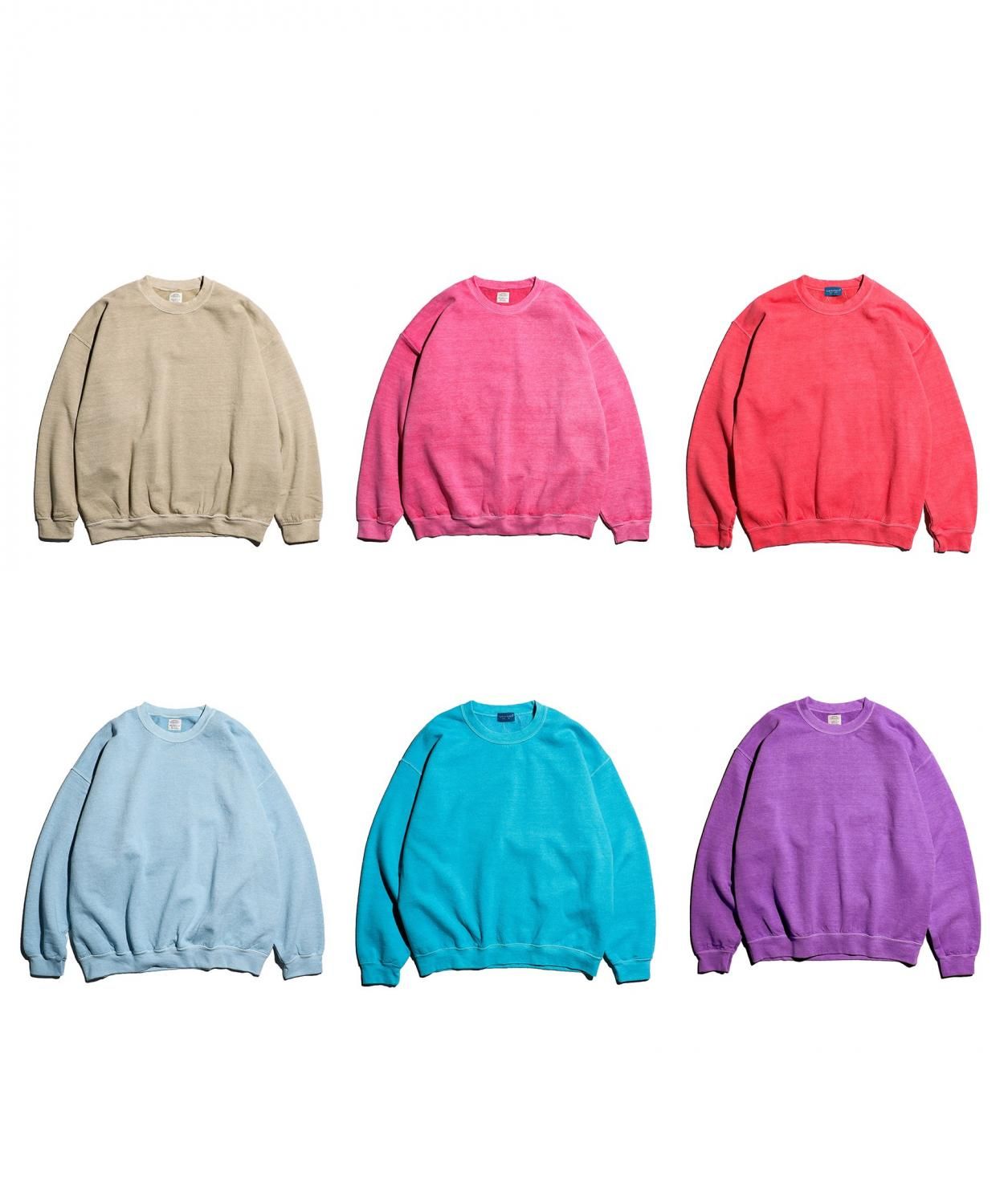 【通販激安】 WEB限定】TOWNCRAFT / PIGMENT CREW SWEAT トップス