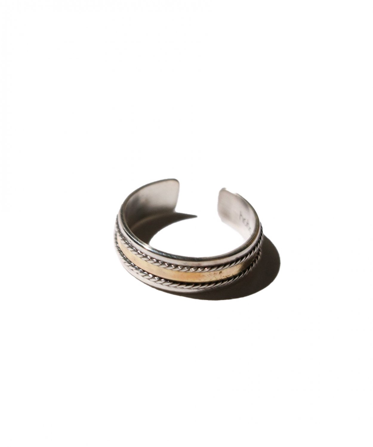 HOBO / ROPE RING 925 SILVER with BRASS