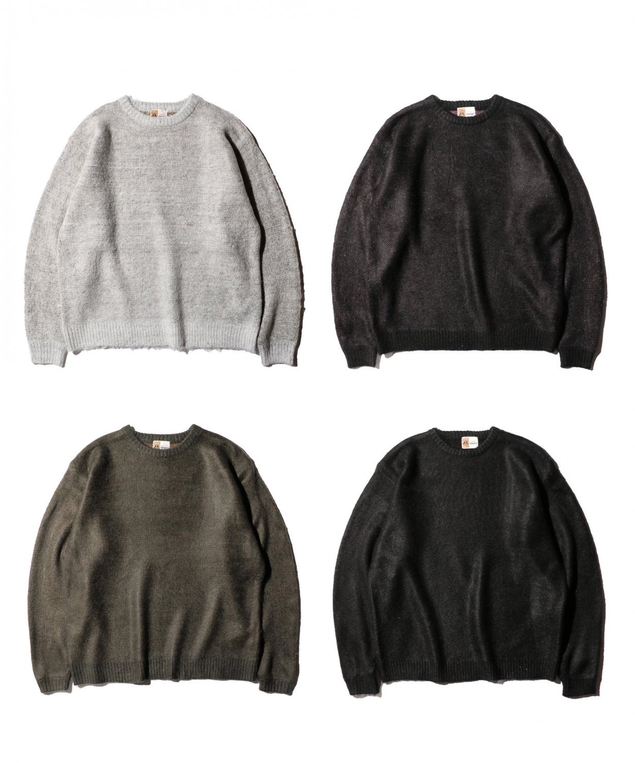 TOWNCRAFT / SHAGGY COLOR CREW SWEATER