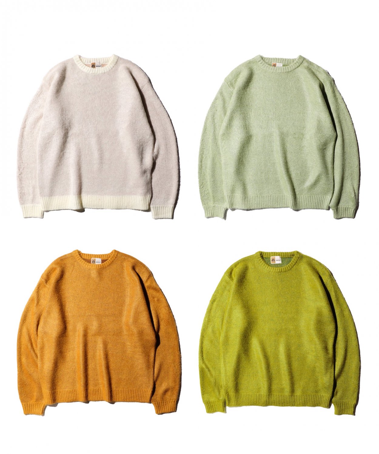 TOWNCRAFT / SHAGGY COLOR CREW SWEATER