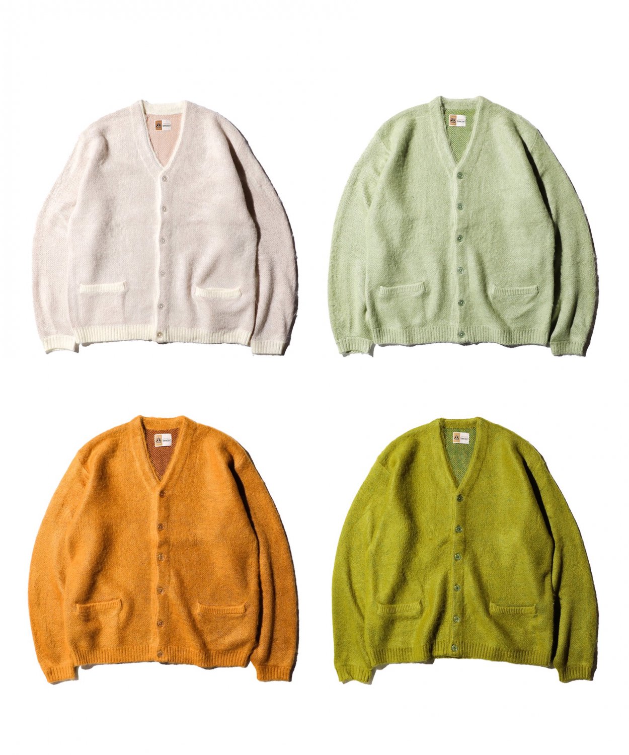 GREEN(SML)ͽʡTOWNCRAFT / SHAGGY COLOR CARDIGAN