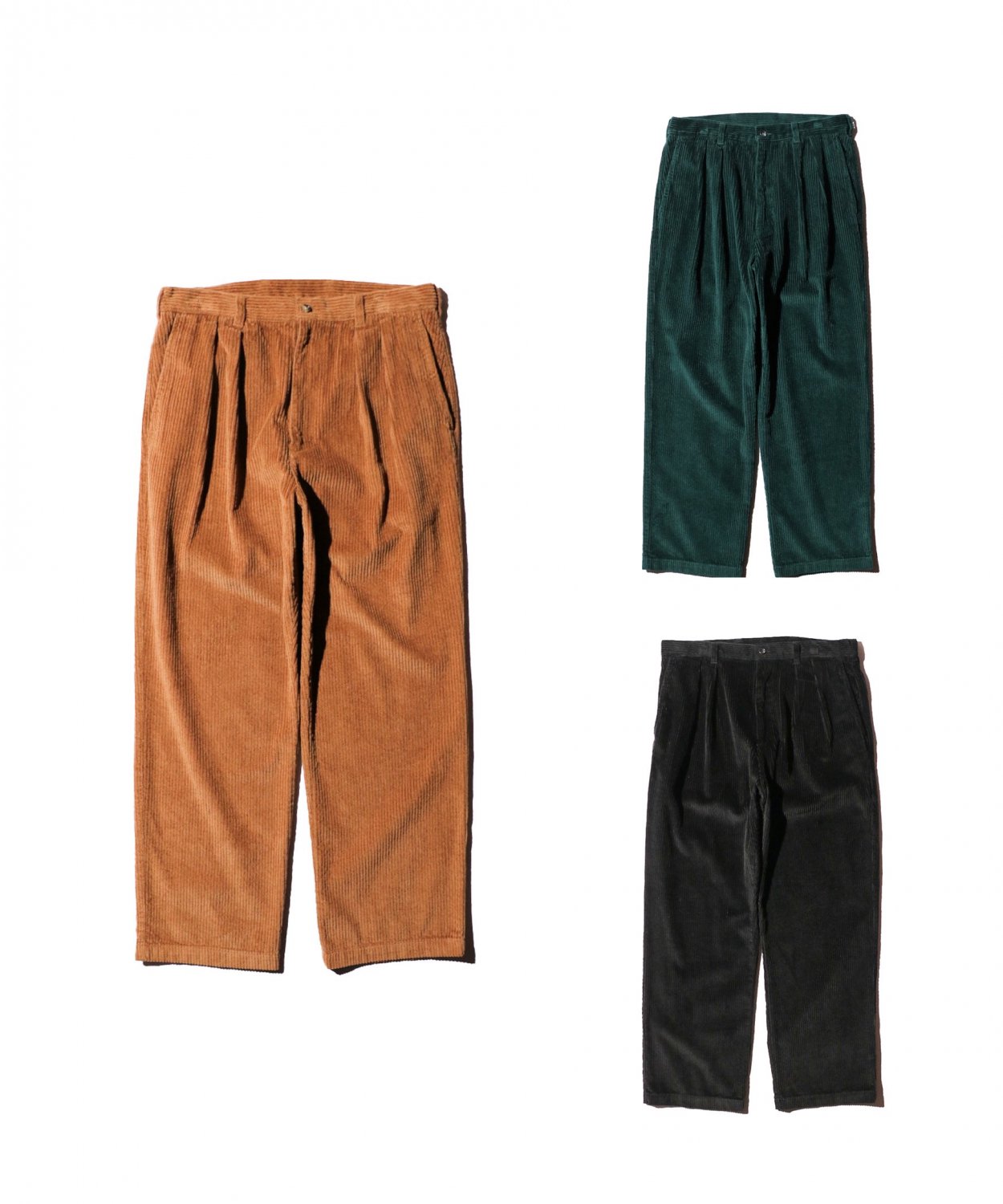 TOWNCRAFT / TWO TUCK CORDUROY TROUSER