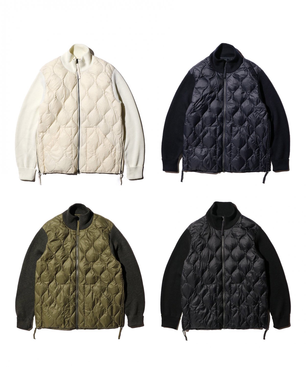 WEBTAION /  MILITARY HIGH NECK KNIT+DOWN SOFT SHELL