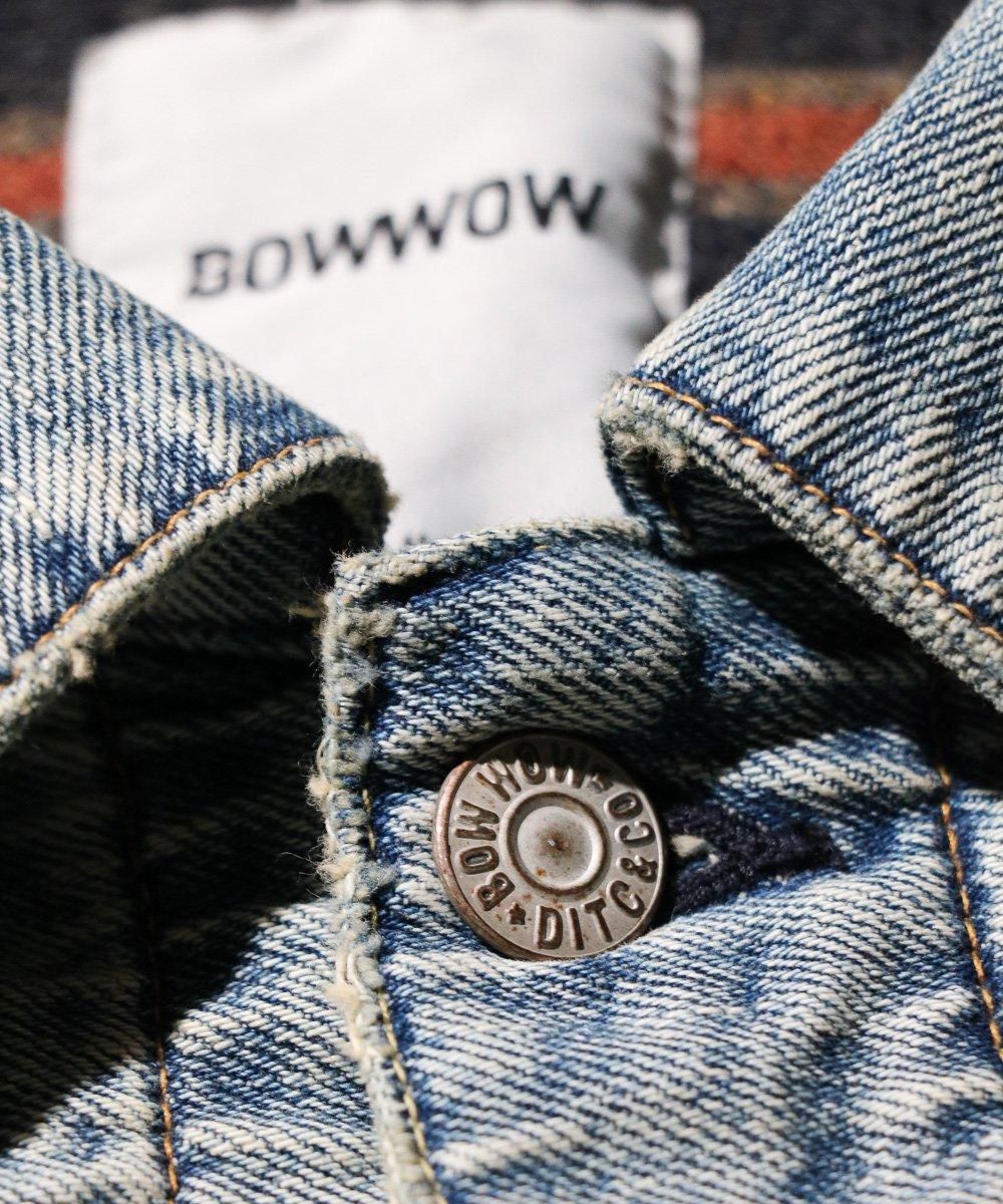 BOWWOW / BLANKET LINED DENIM JACKET AGING (BW242-BLDJA) BOWWOW / BLANKET LINED DENIM JACKET AGING (BW242-BLDJA)
