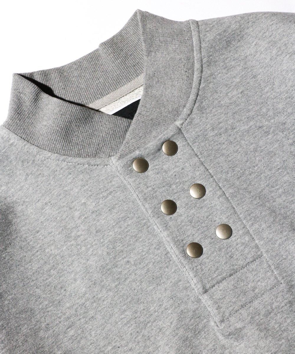 DOUBLE HENLEY SWEATSHIRT GREY – PHINGERIN