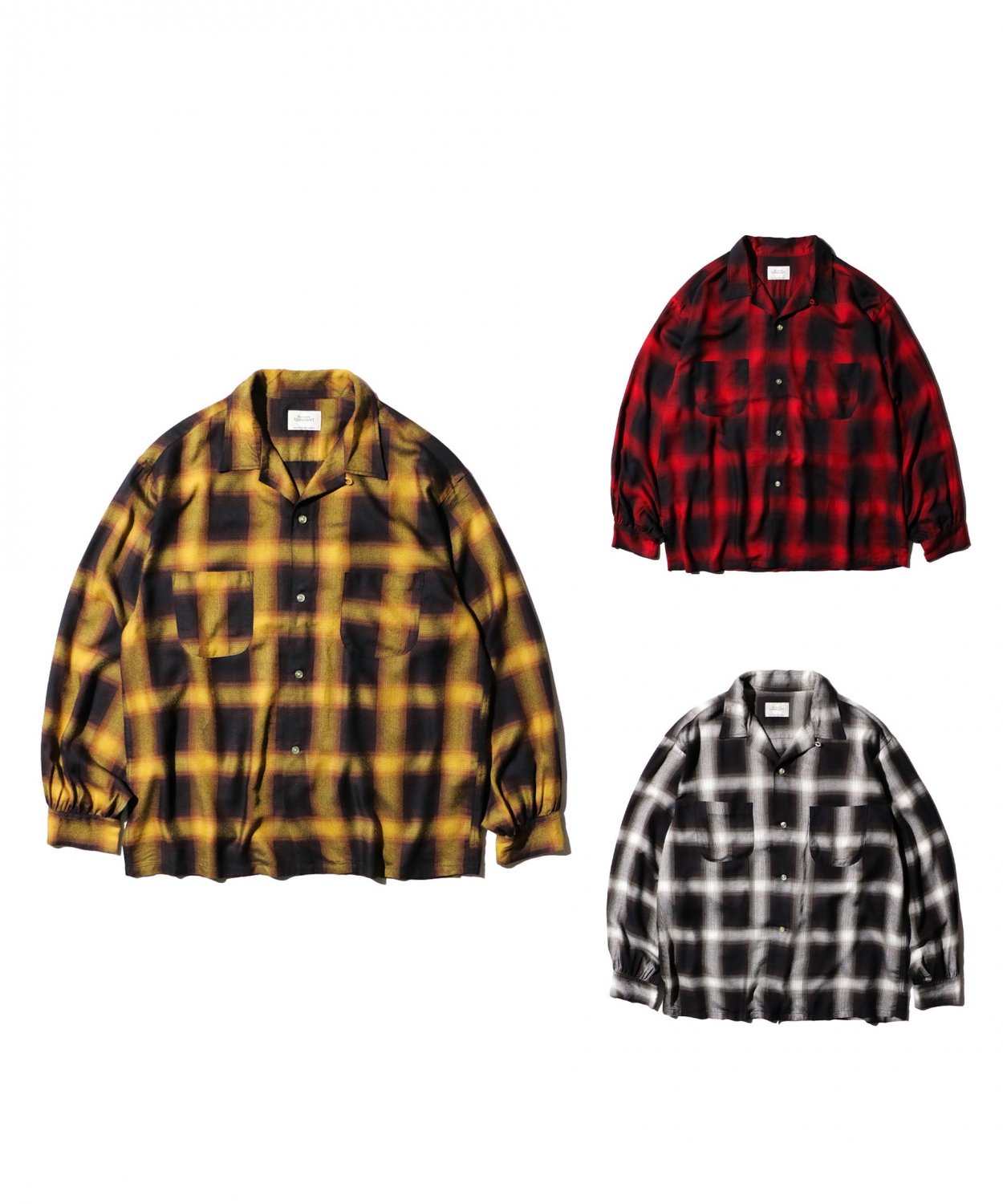 TOWNCRAFT / OMBRE CHECK LOOP COLLAR SHIRTS MADE IN JAPAN