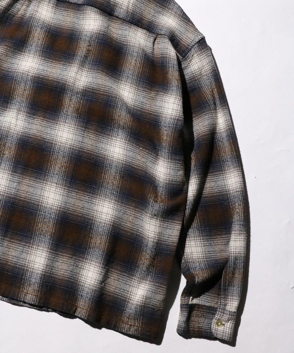 TOWNCRAFT / 60S LOOP COLLAR NEL OMBRE SHIRTS