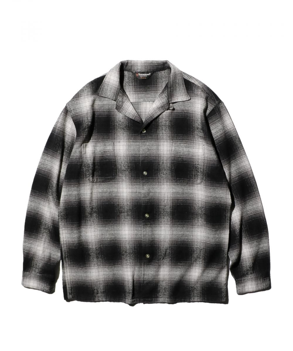 TOWNCRAFT / 60S LOOP COLLAR NEL OMBRE SHIRTS