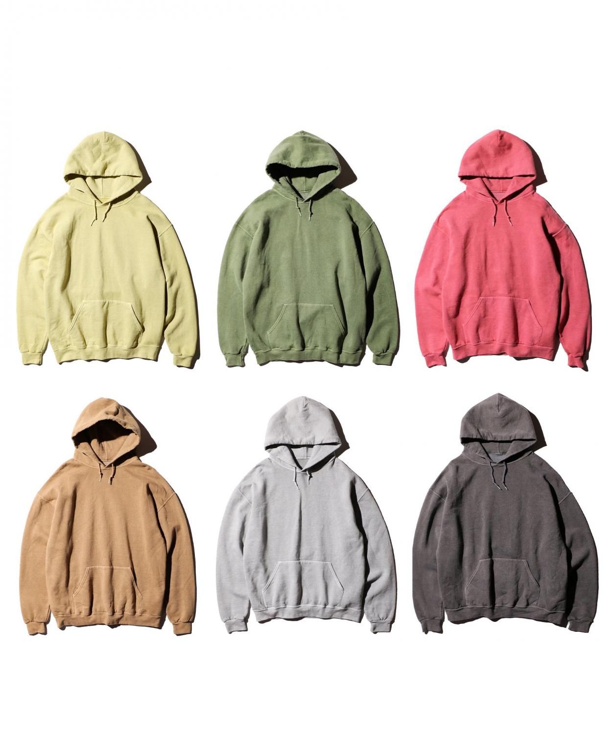 JERZEES / PIGMENT DYE PULL OVER HOODIE