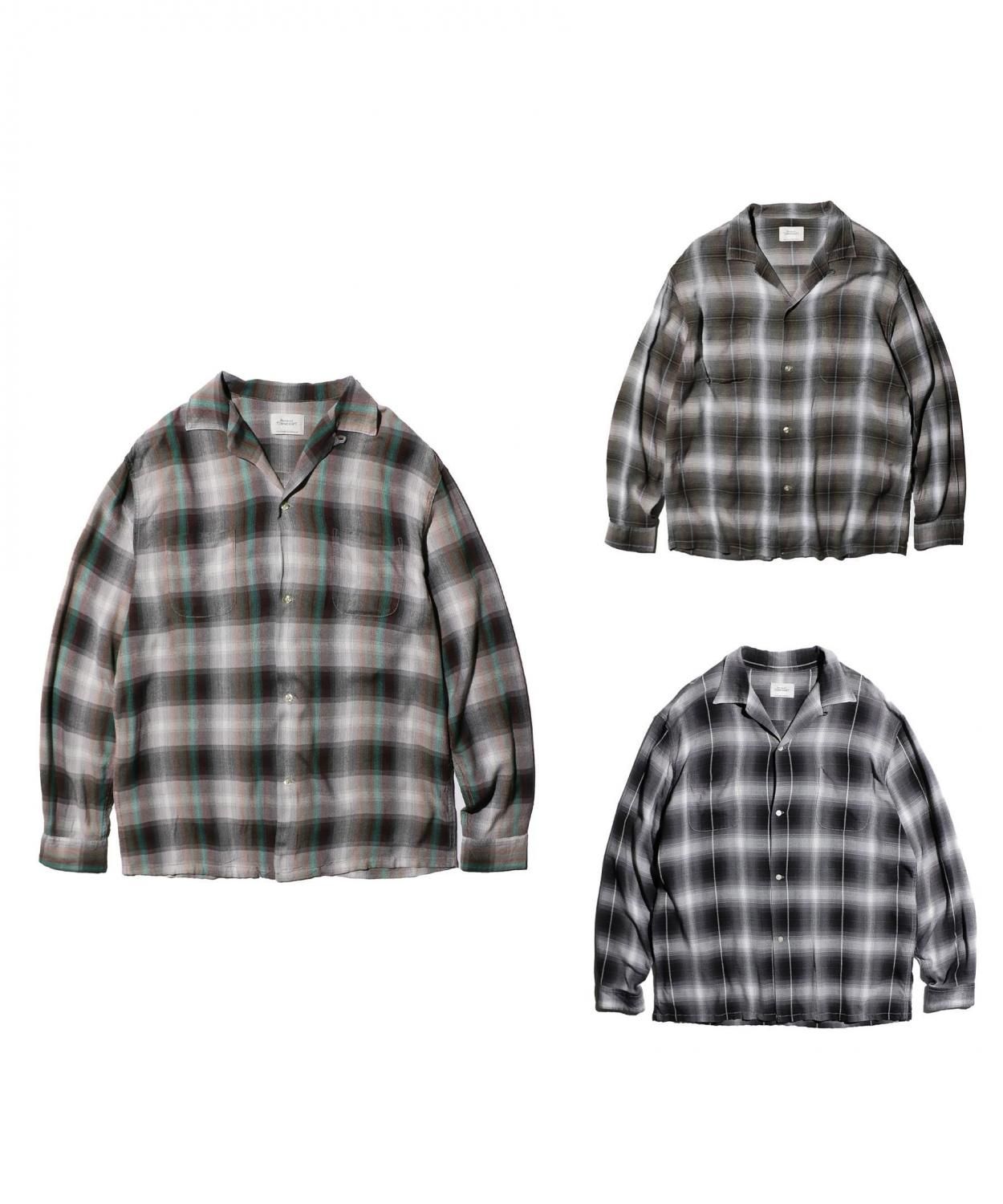 WEBTOWNCRAFT / 60S OMBRE LOOP COLLAR SHIRTS