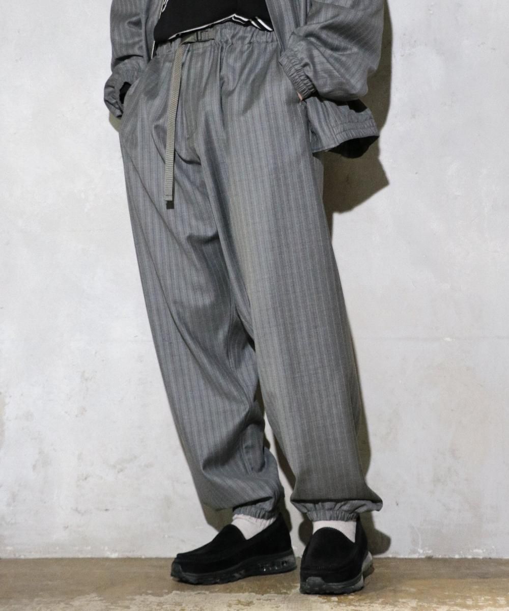 WOOL FLEESE EASY PANTS(0 GREY): BottomsCREDONA