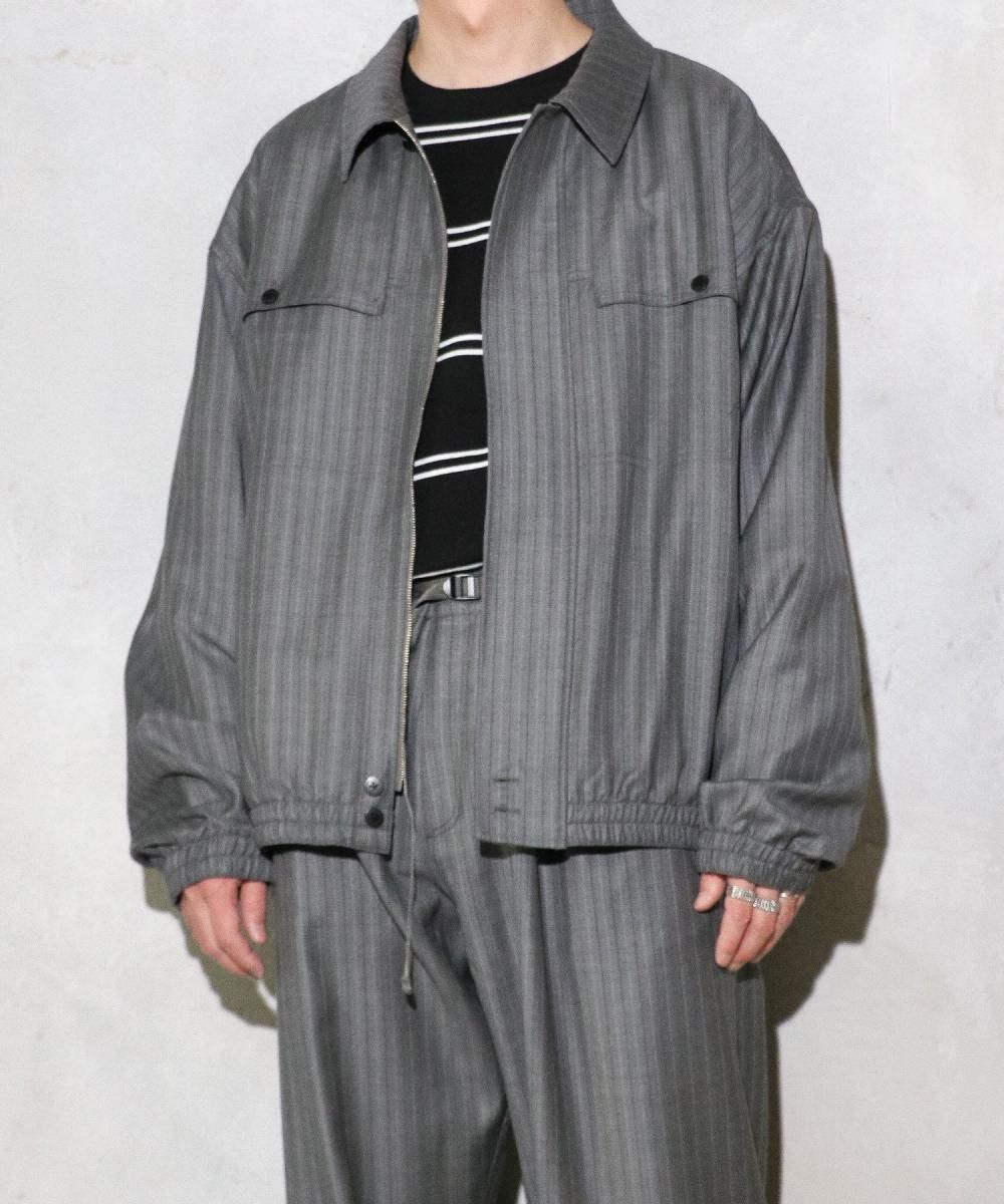 SandWaterr / RESEARCHED BLOUSON / SUMMER WOOL SATIN (SW-J0406)