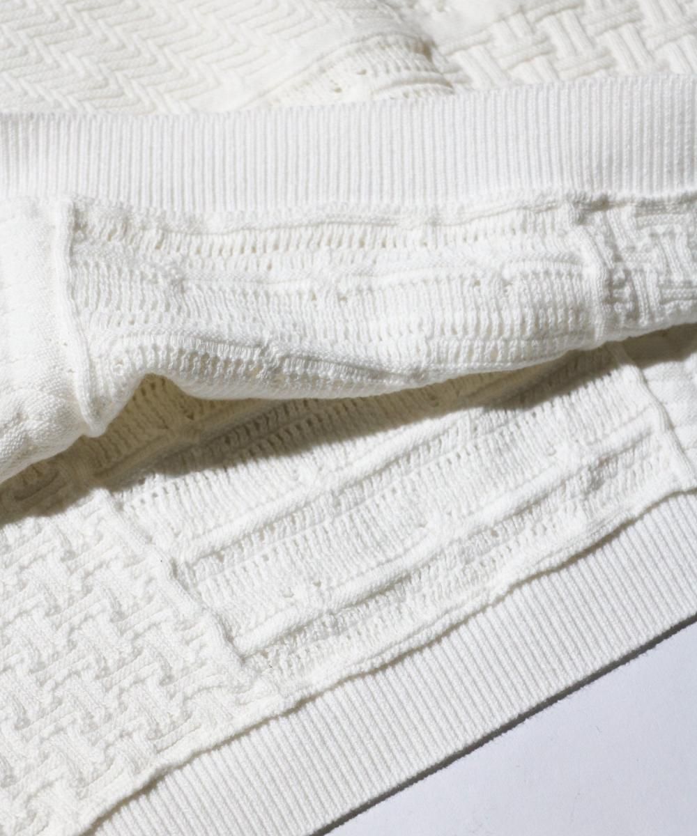 トップス sandwaterr ORGANIZED H/Z POLOCOTTON YARN SandWaterr / ORGANIZED H/Z POLO /COTTON YARN (SW-K0403)