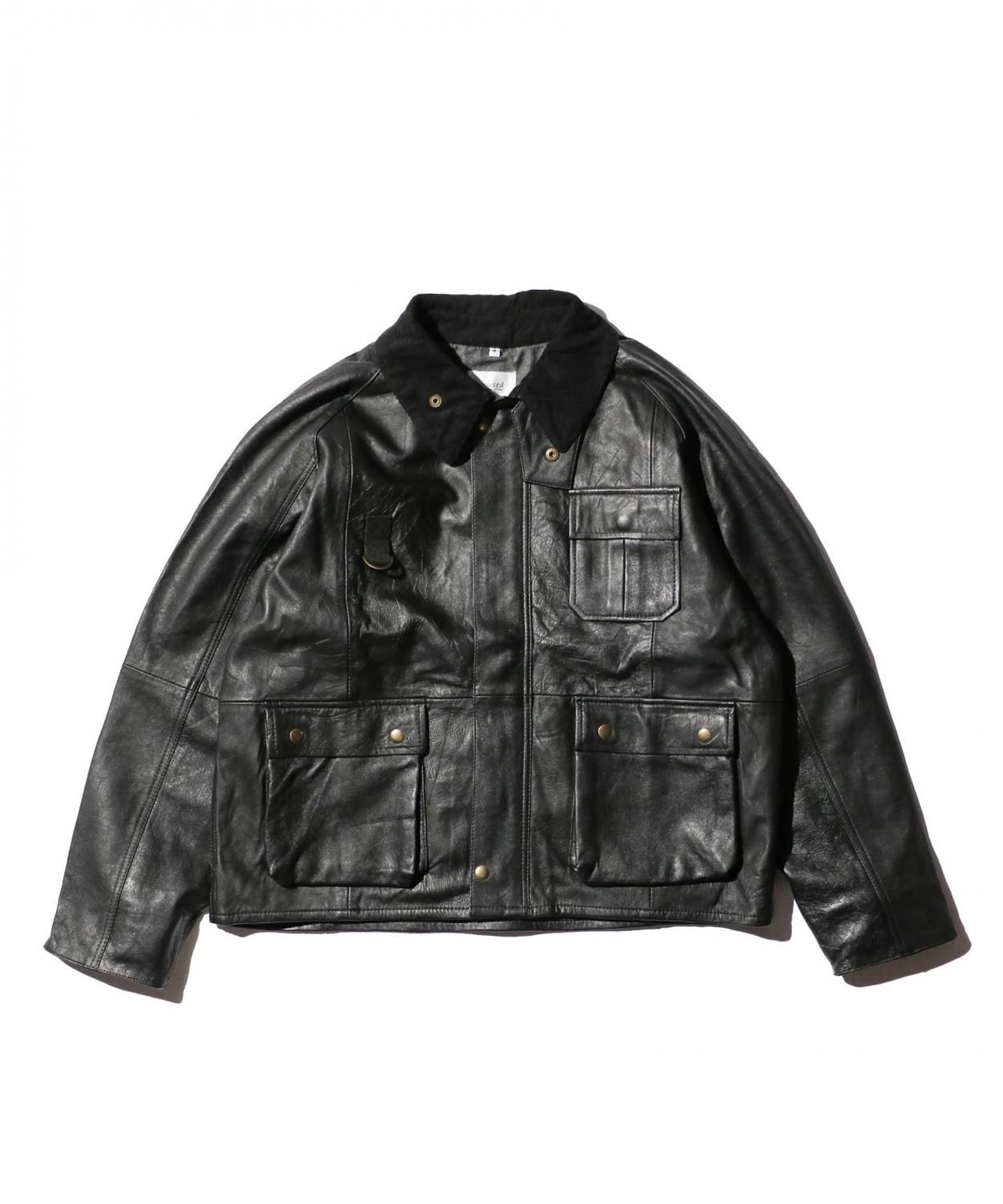 yoused / REMAKE LEATHER FISHING JACKET