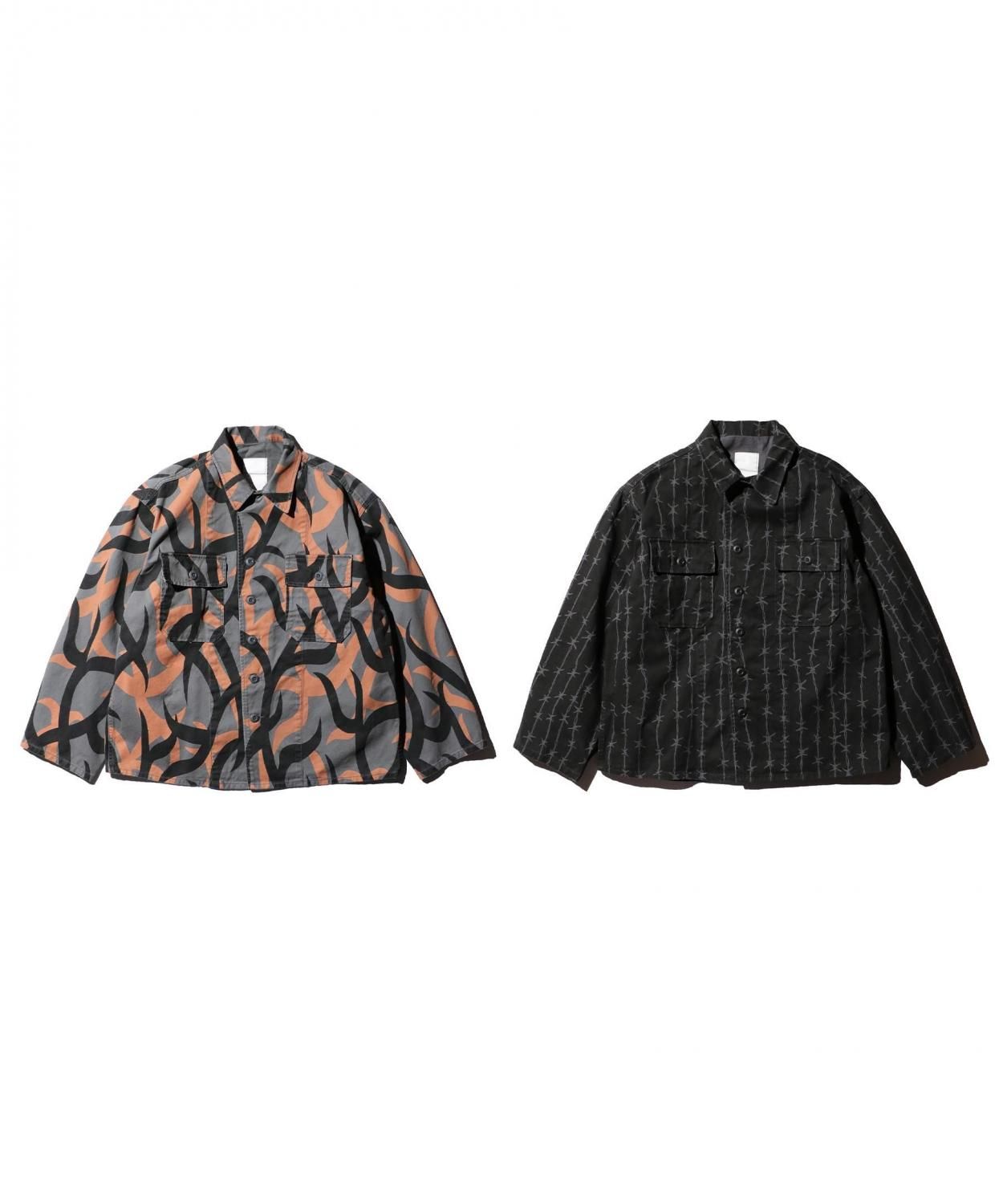 ブラウス シャツ 「MADE IN STANDARD/メイドインスタンダード」FATIGUE UNIFORM SHIRT JACKET レディース メ made in standard ブラウス シャツ 「MADE IN STANDARD/メイド