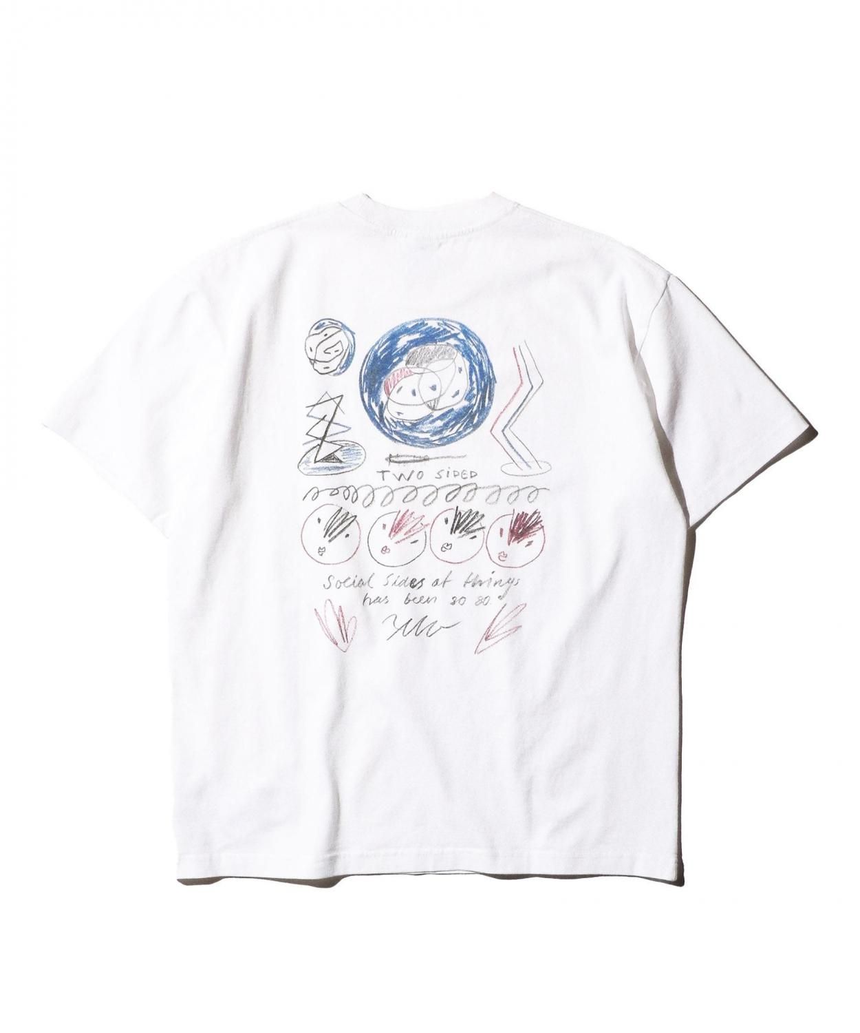 Polar Skate Co. / SS TEE SOCIAL SIDE -BLACK LINE-