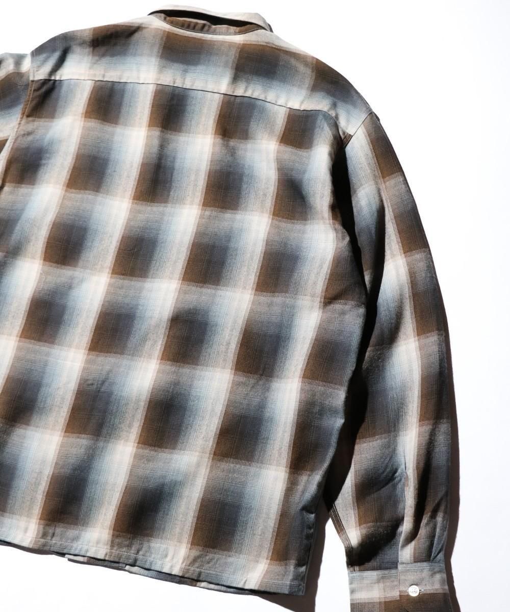 TOWNCRAFT / 60S OMBRE PLAID RAYON SHIRT MADE IN JAPAN