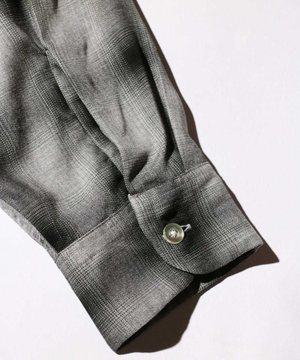 TOWNCRAFT / 60S OMBRE PLAID RAYON SHIRT MADE IN JAPAN TOWNCRAFT / 60S OMBRE PLAID RAYON SHIRT MADE IN JAPAN