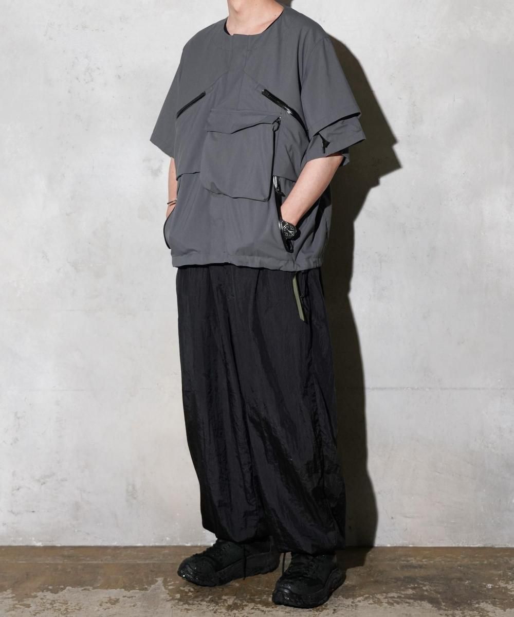 ACRONYM◇Nylon Stretch Rider Vest/ベスト/M/ナイロン/BLK// Black