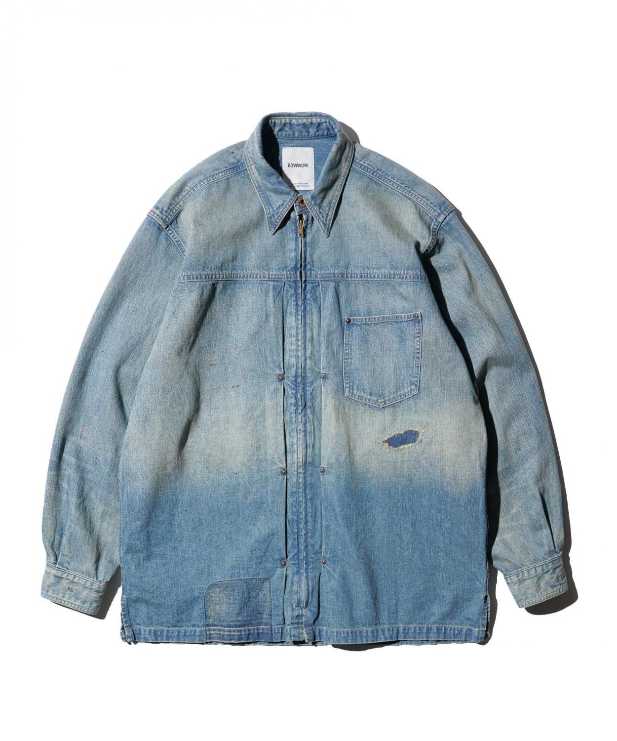 BOW WOW / DENIM ZIP WORK SHIRT JACKET (BW251-DZWSJ)