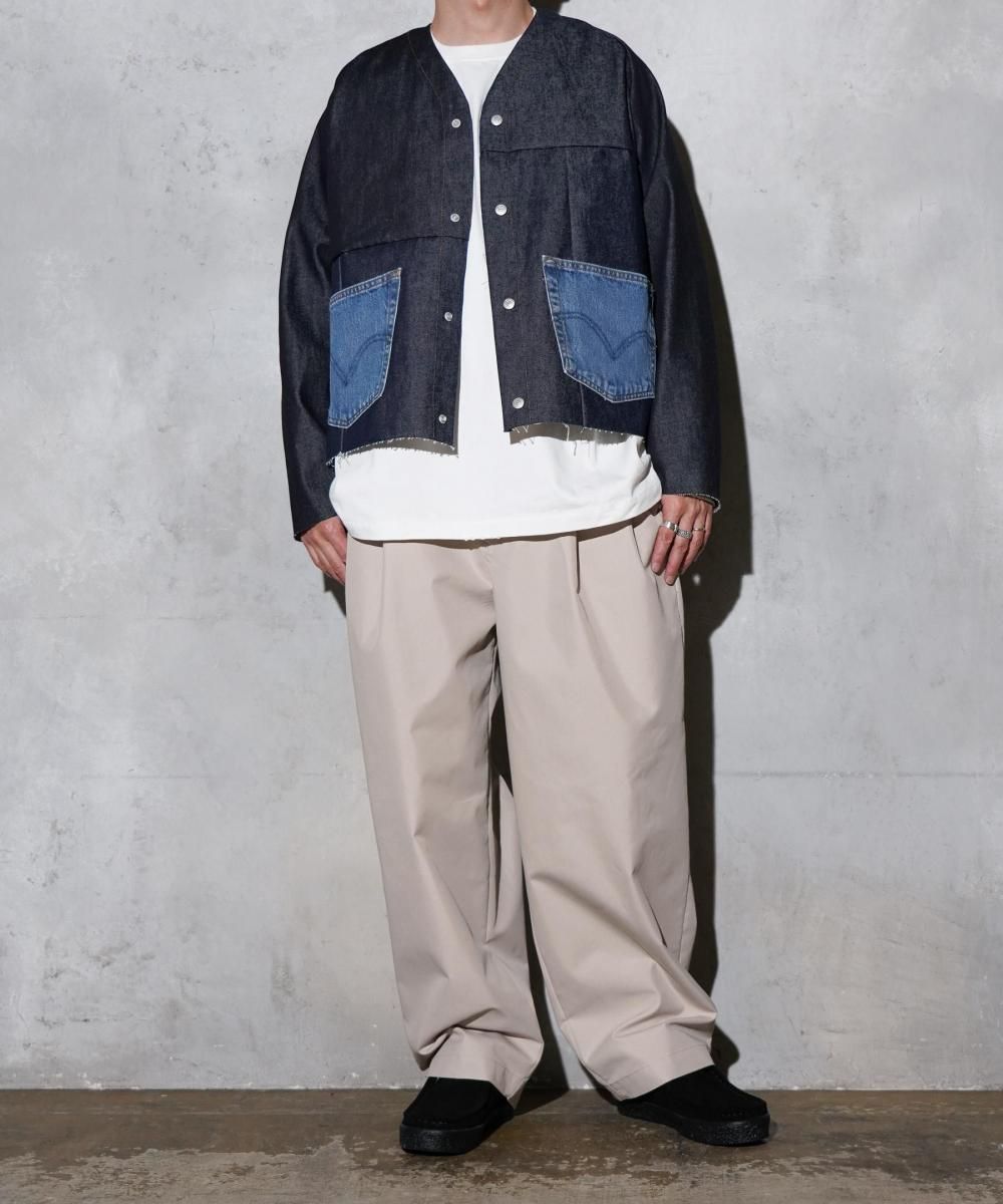 新品【THRIFTY LOOK】DENIM REMAKE JACKET リジット スリフティルック THRIFTY LOOK デニムエンジニアジャケット