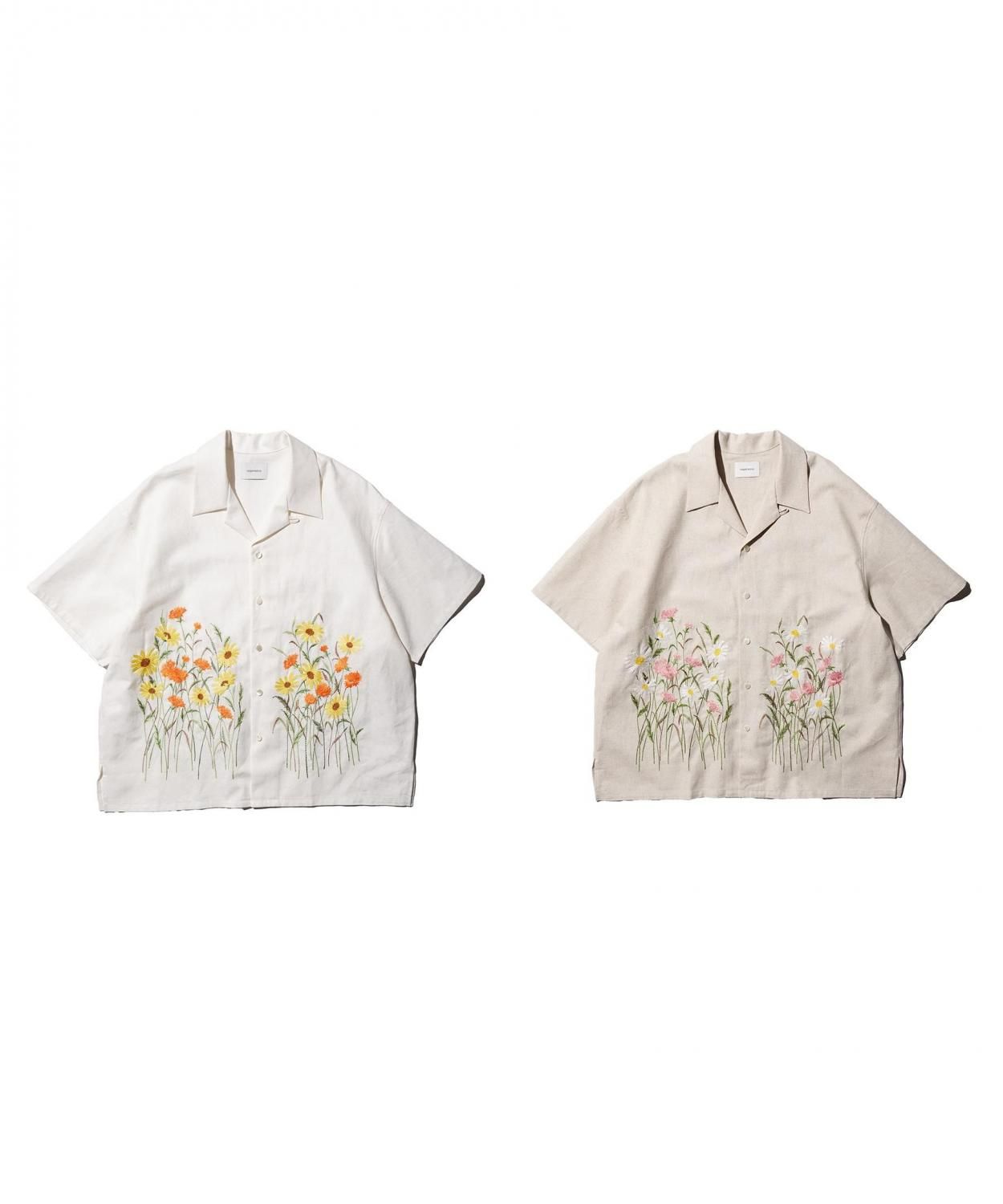 superNova. / Aloha shirt - Flower garden embroidery (SN-571A