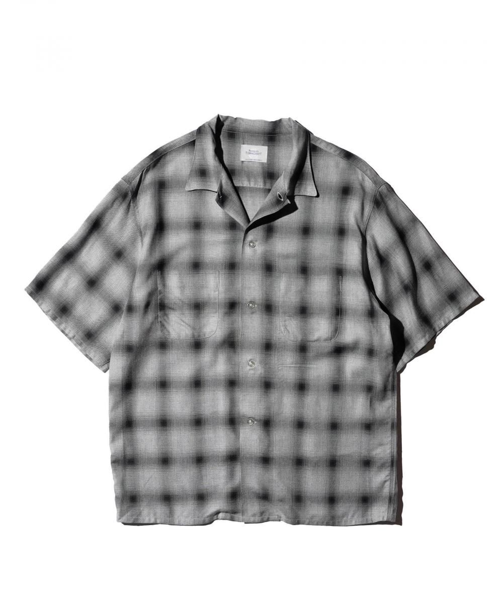 TOWNCRAFT / 60S OMBRE PLAID RAYON SS SHIRTS MADE IN JAPAN