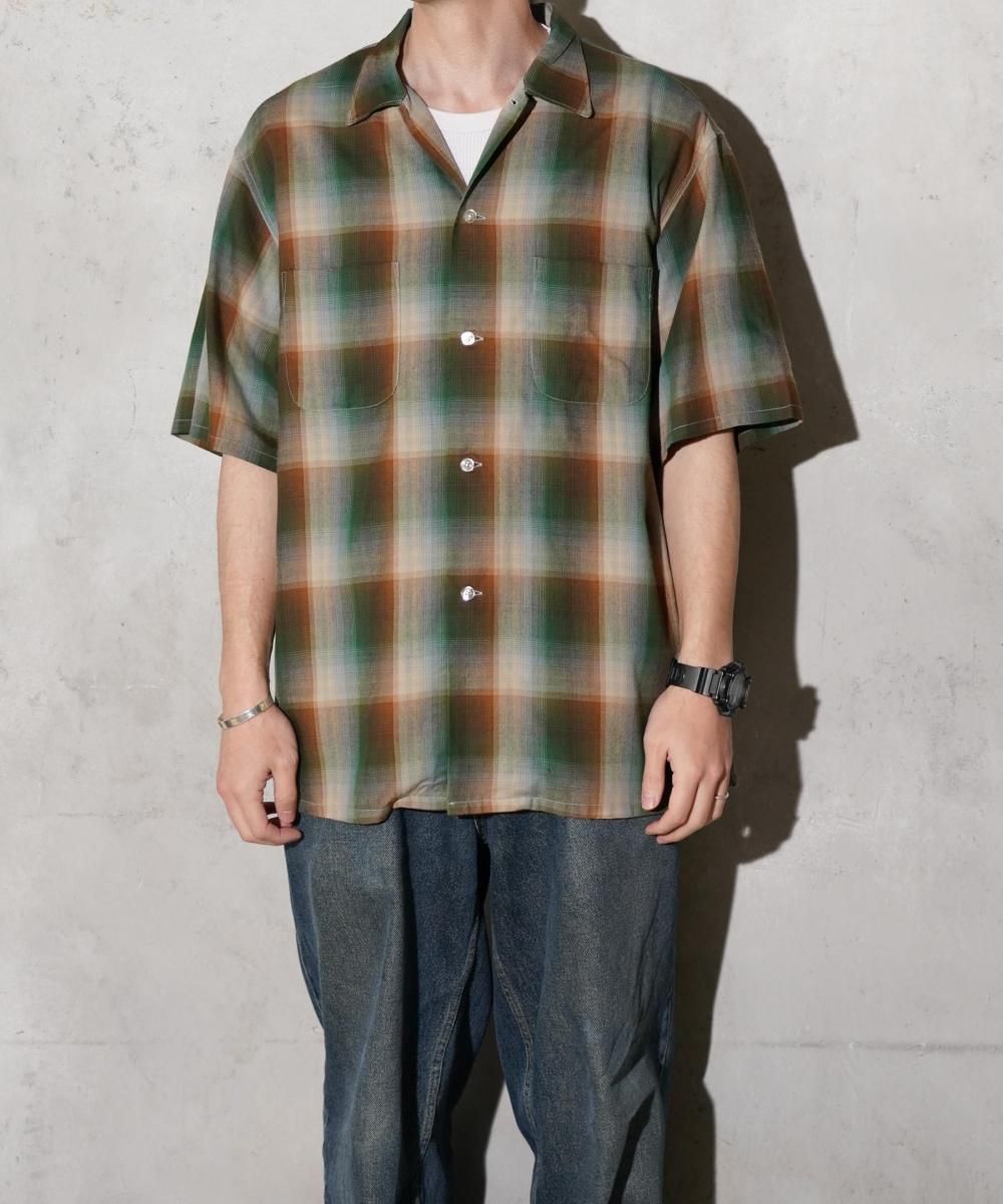 TOWNCRAFT / 60S OMBRE PLAID RAYON SS SHIRTS MADE IN JAPAN