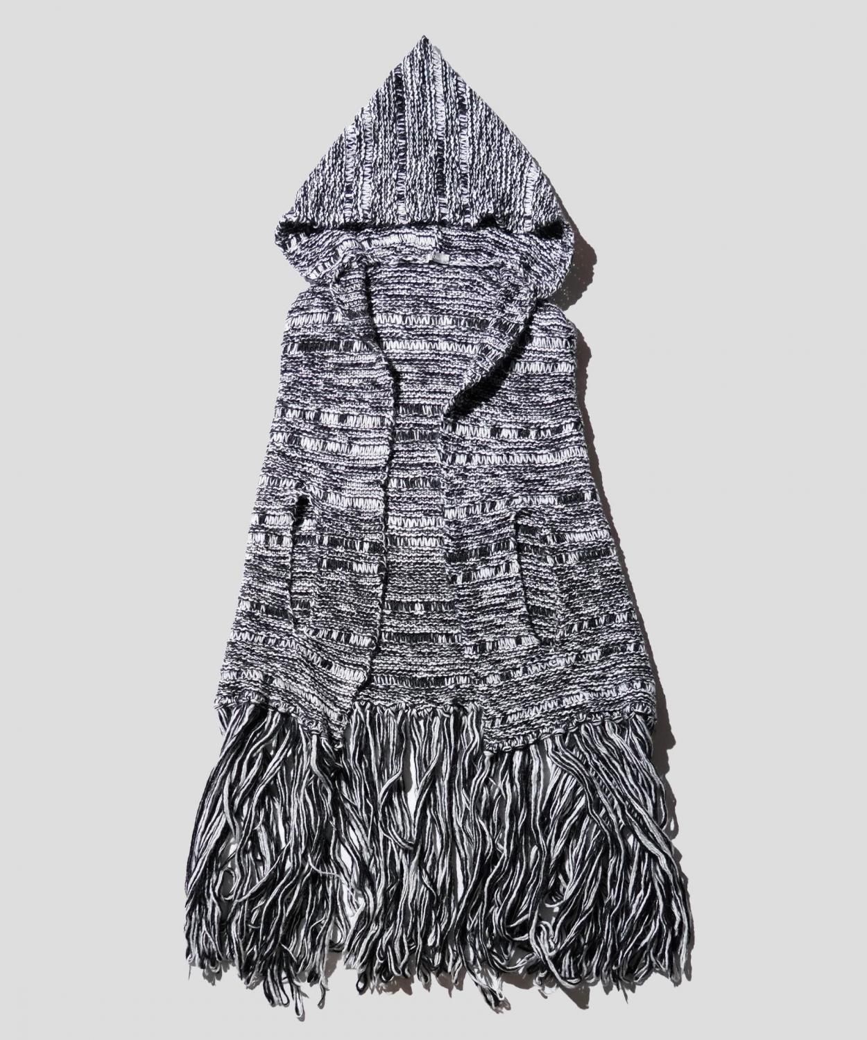 OLD / DIOR HOMME KNIT HOODED CAPE 2005AW by Hedi Slimane