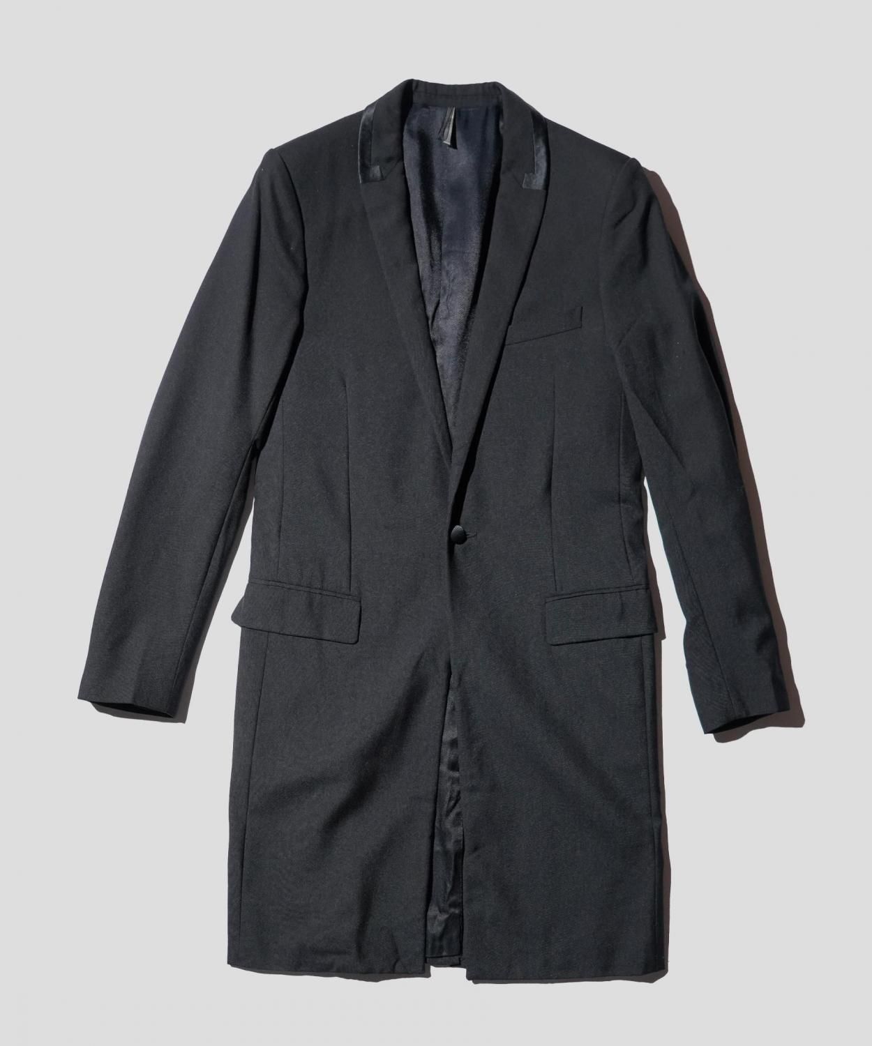 OLD / DIOR HOMME TAILORED LONG TUXEDO JACKET 2008AW by Kris Van Assche