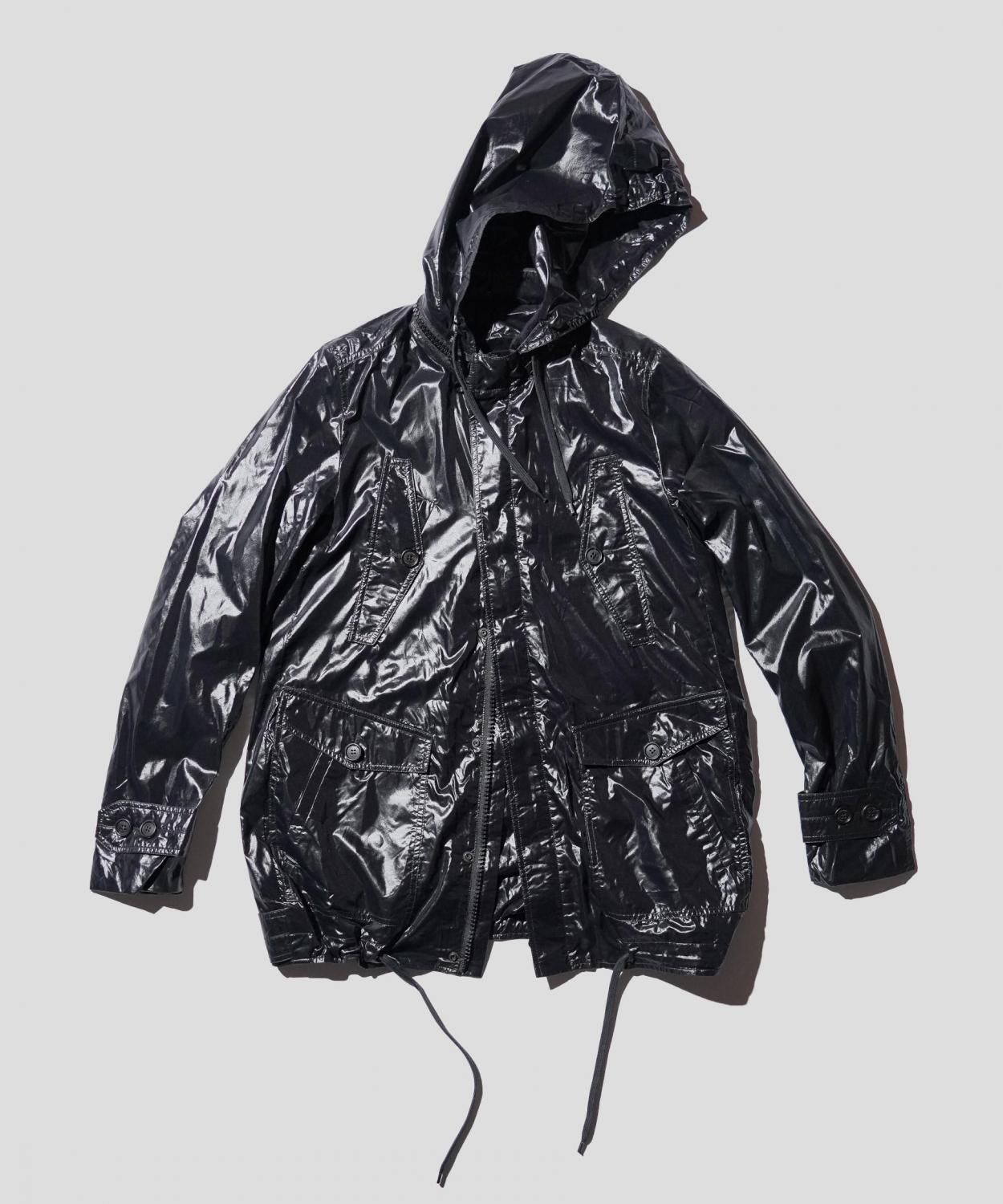 OLD / DIOR HOMME MILITARY-STYLE NYLON HOODED COAT 2009SS by Kris Van Assche