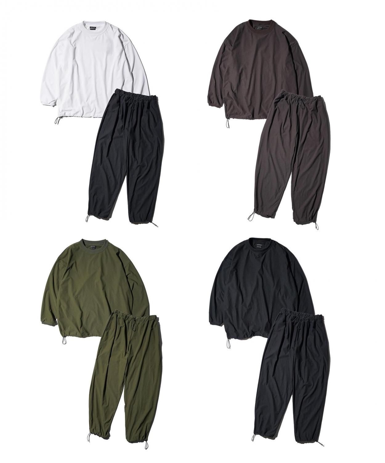 SUNNY SPORTS / DRAWSTRING BIGGEST CREW L/S TEE & EASY PANTS Primeflex®