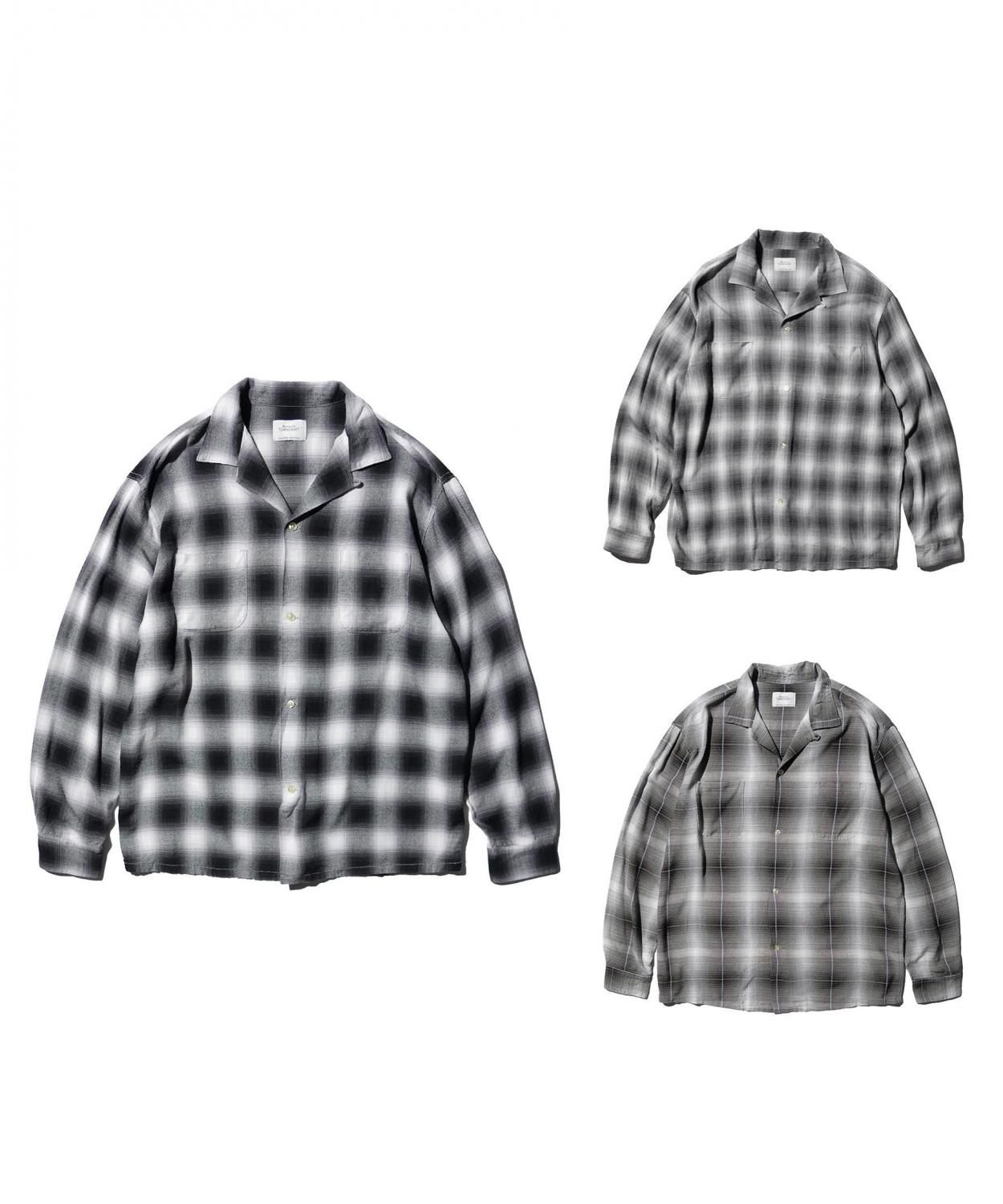 【予約】【WEB限定】TOWNCRAFT / 60S OMBRE LOOP COLLAR SHIRTS