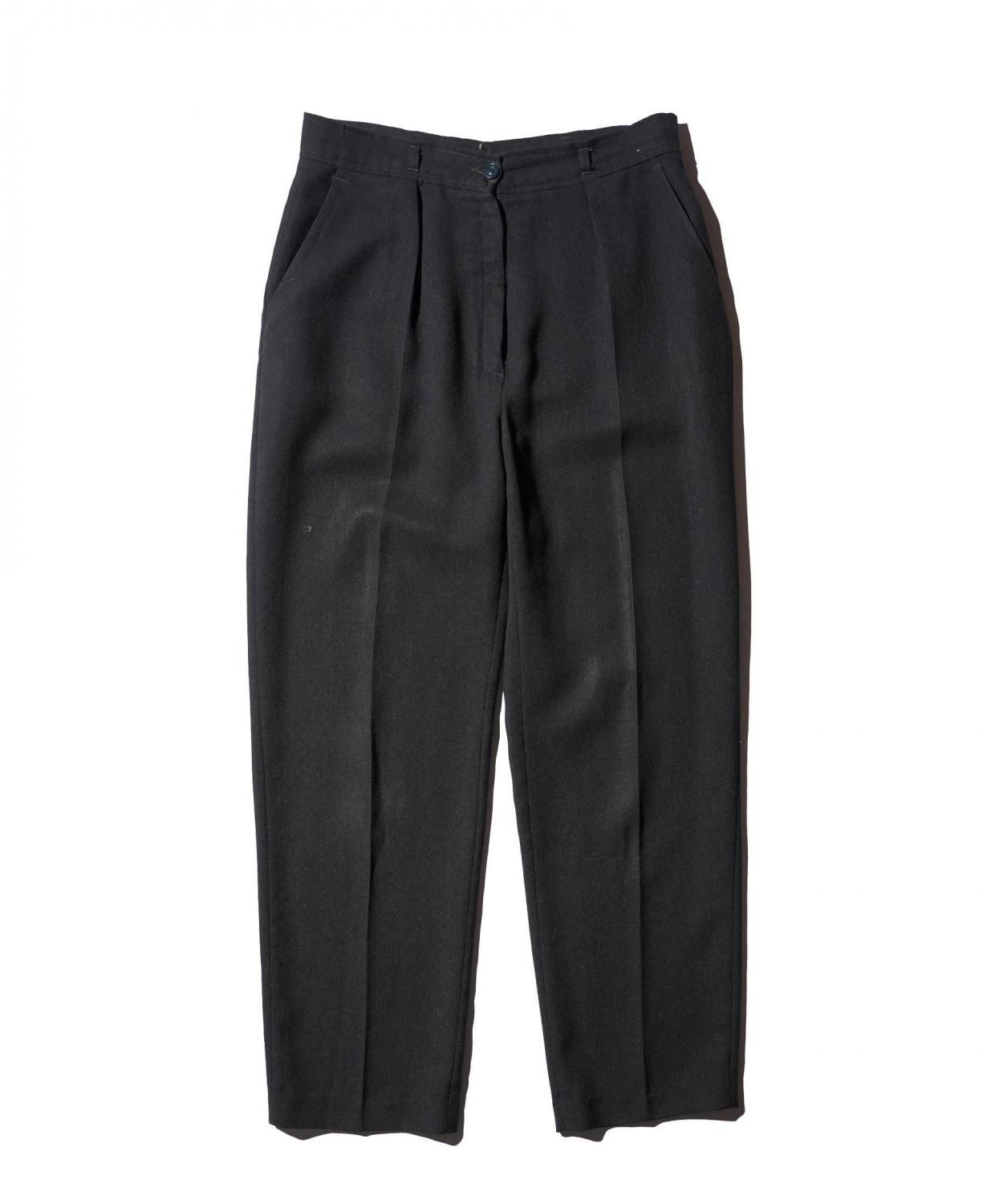 OLD / SYM SINGLE-PLEAT TAPERED TROUSERS MADE IN FRANCE 