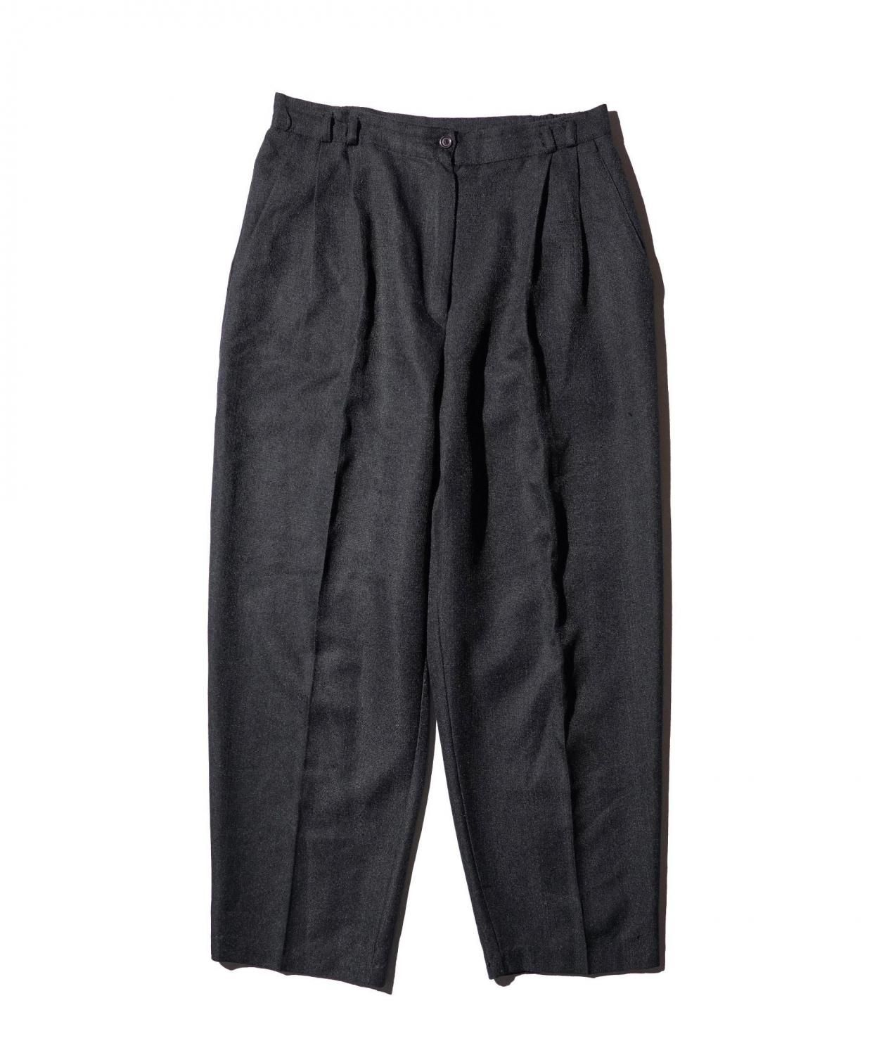 OLD / JARA DOUBLE-PLEAT WIDE TROUSERS MADE IN USA��LADY'S) 