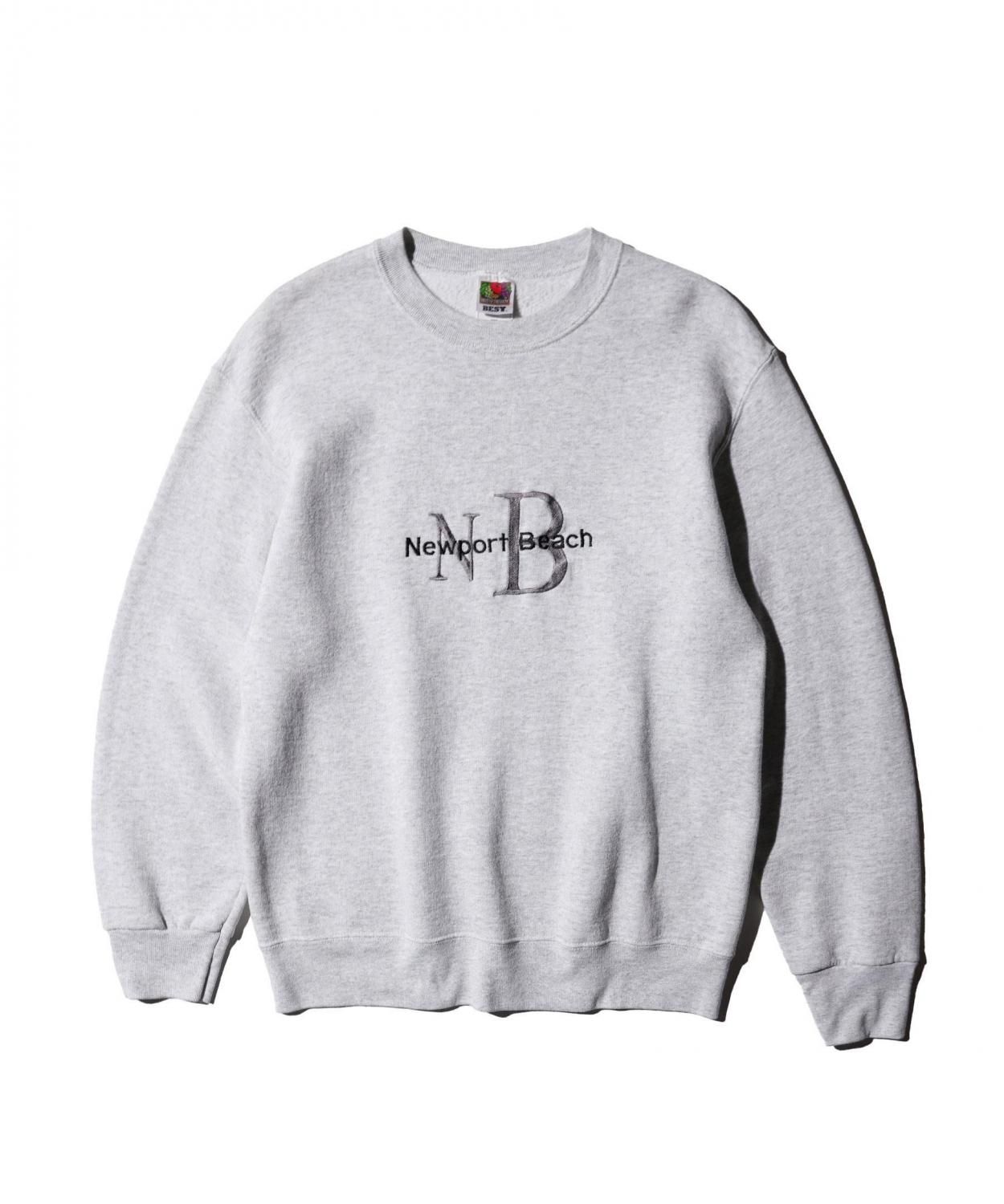 OLD / 2000��s-��NEWPORT BEACH SOUVENIR CREW NECK SWEAT SHIRT��